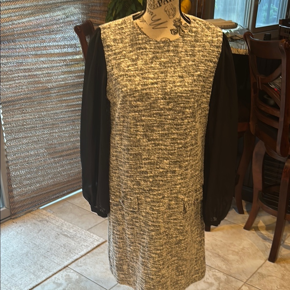 Elegant Black and Gray Women's Dress